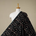 Black - natural dyed bagru dabu fabric 41 - handcrafted