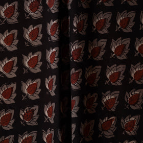 Black - natural dyed bagru dabu fabric 44 - handcrafted