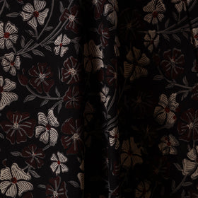 Black - natural dyed bagru dabu fabric 20 - handcrafted