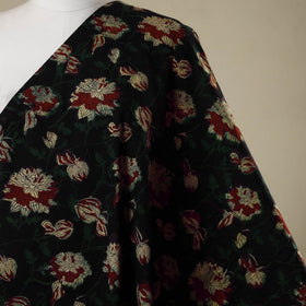 Black - Natural Dyed Bagru Dabu Print Fabric 32