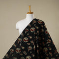 Black - natural dyed bagru dabu fabric 32 - handcrafted