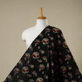 Black - Natural Dyed Bagru Dabu Print Fabric 32
