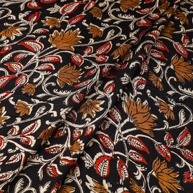 Black - natural dyed bagru modal silk fabric 22