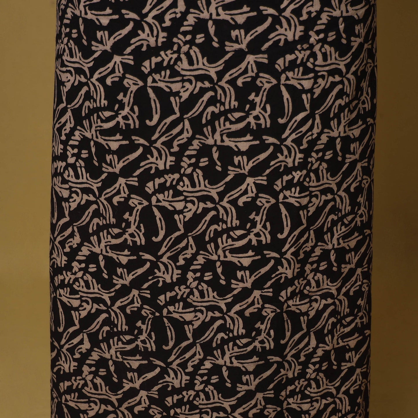 Black - natural dyed 3pc unstitched dress material 06