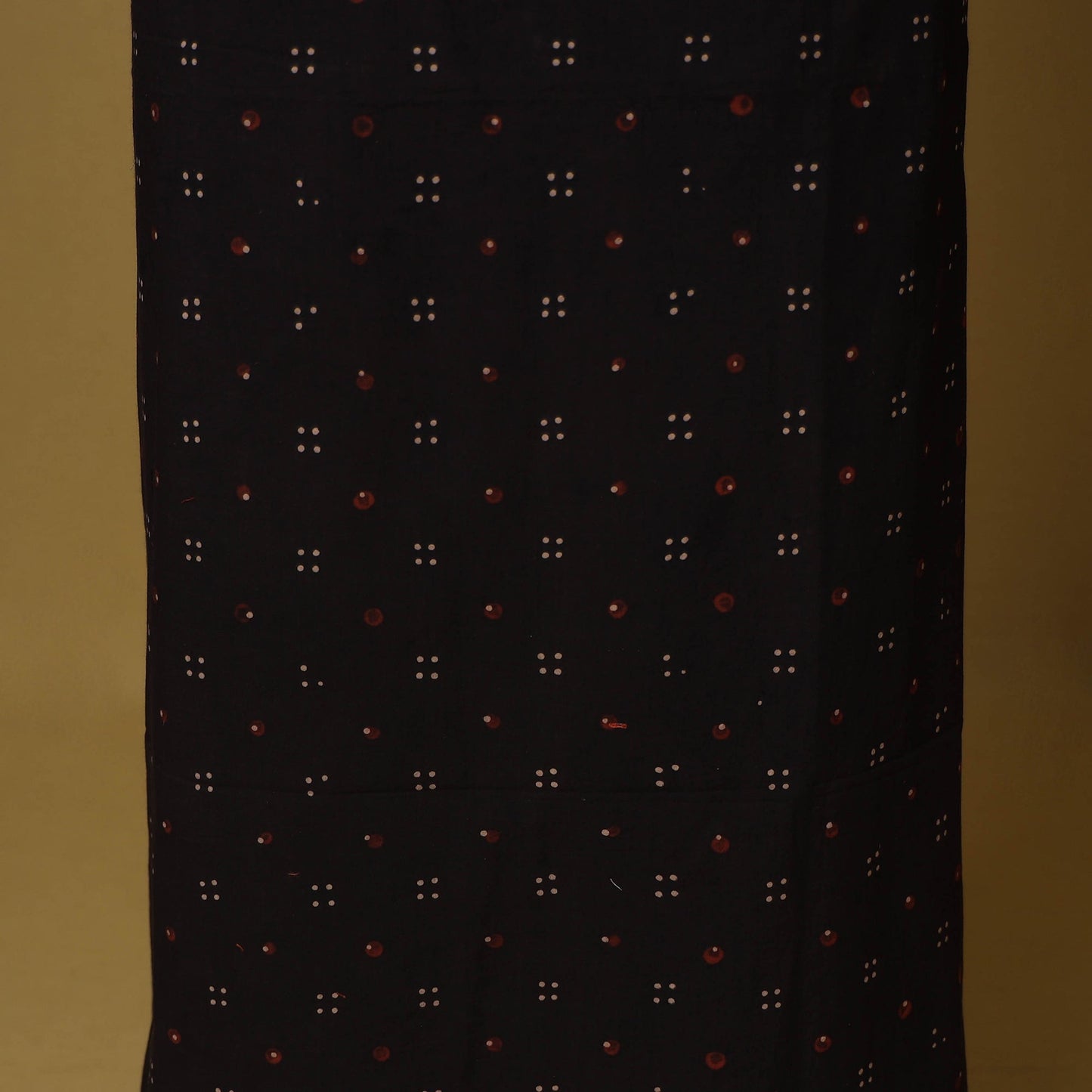 Black - natural dyed 3pc unstitched dress material 05