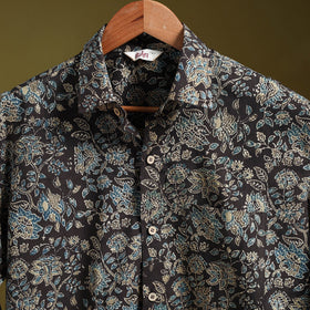 Black - natural dyed cotton men full sleeve shirt 01