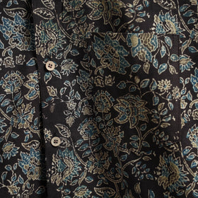 Black - natural dyed cotton men full sleeve shirt 01