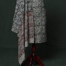 Natural dyed block print cotton pedana kalamkari 2pc
