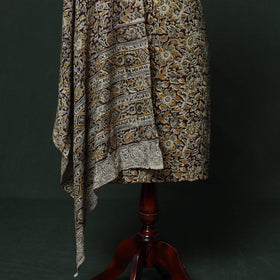Natural dyed block print cotton pedana kalamkari 2pc