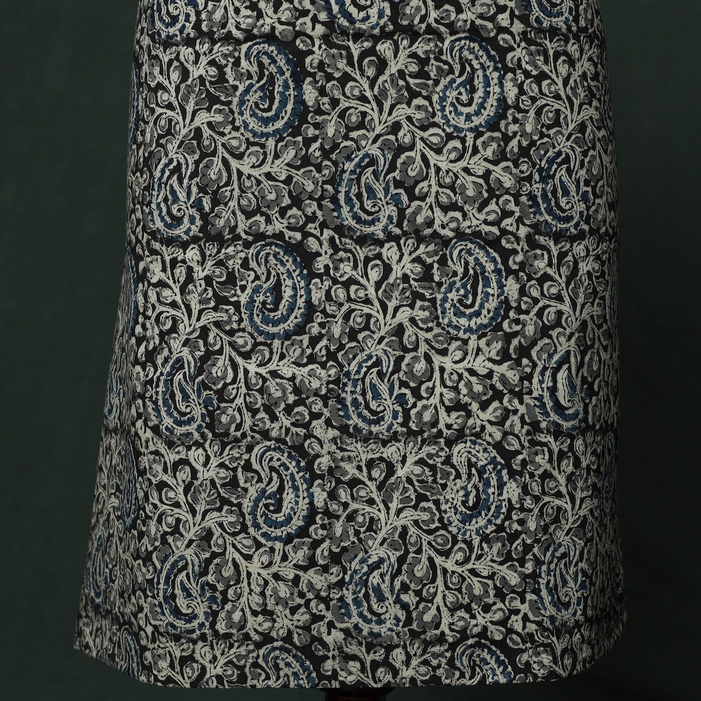 Natural dyed block print cotton pedana kalamkari 2pc