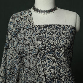 Natural dyed block print cotton pedana kalamkari 2pc