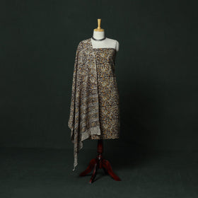 Natural dyed block print cotton pedana kalamkari 2pc