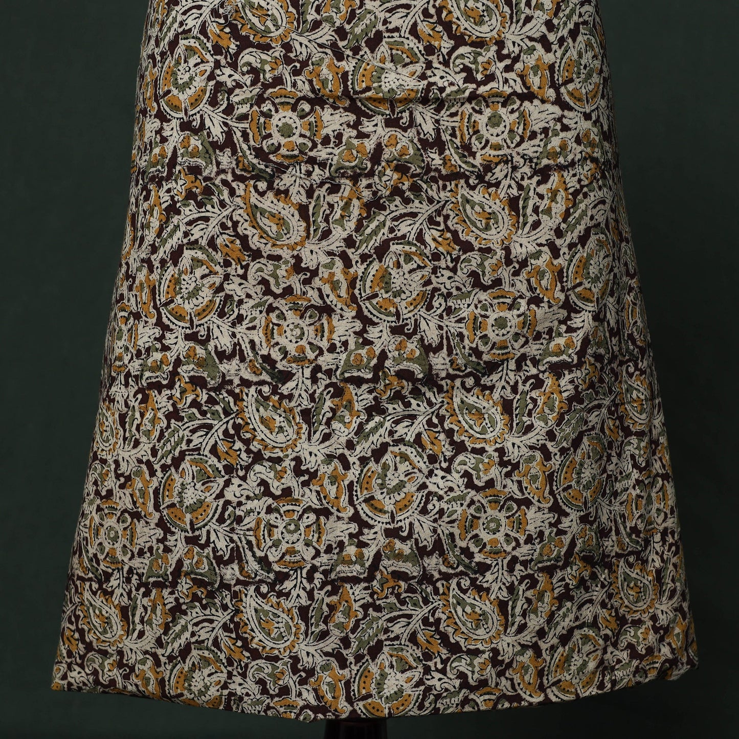 Natural dyed block print cotton pedana kalamkari 2pc