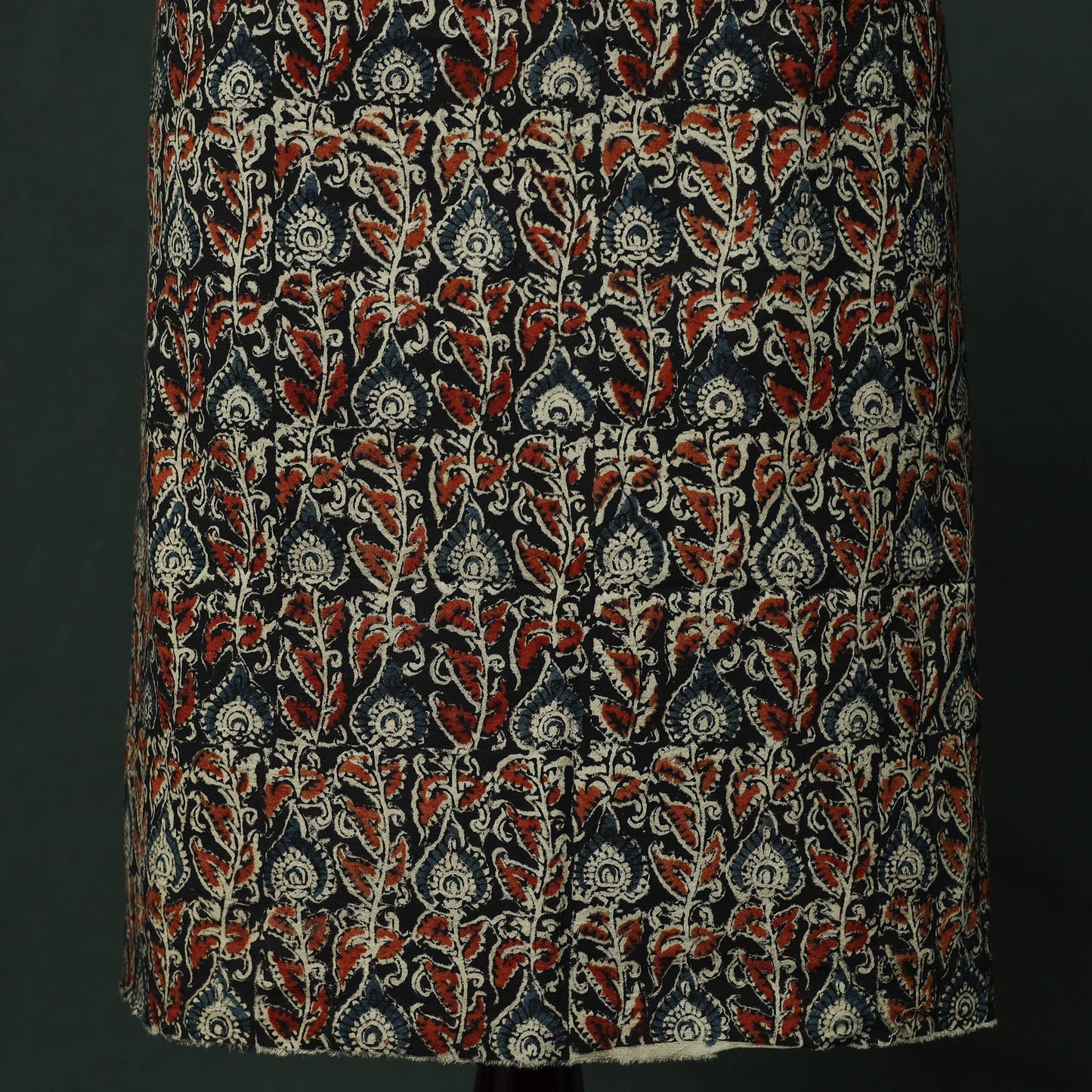 Natural dyed block print cotton pedana kalamkari 2pc