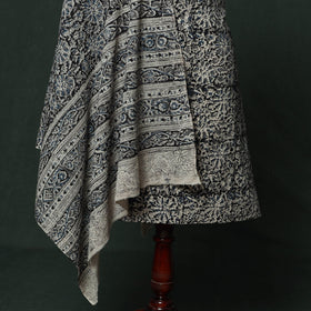 Natural dyed block print cotton pedana kalamkari 2pc