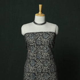Natural dyed block print cotton pedana kalamkari 2pc
