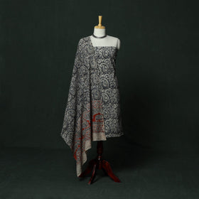 Natural dyed block print cotton pedana kalamkari 2pc