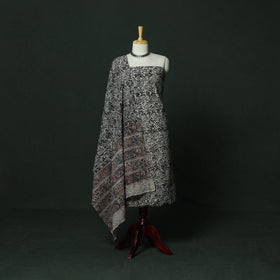 Natural dyed block print cotton pedana kalamkari 2pc