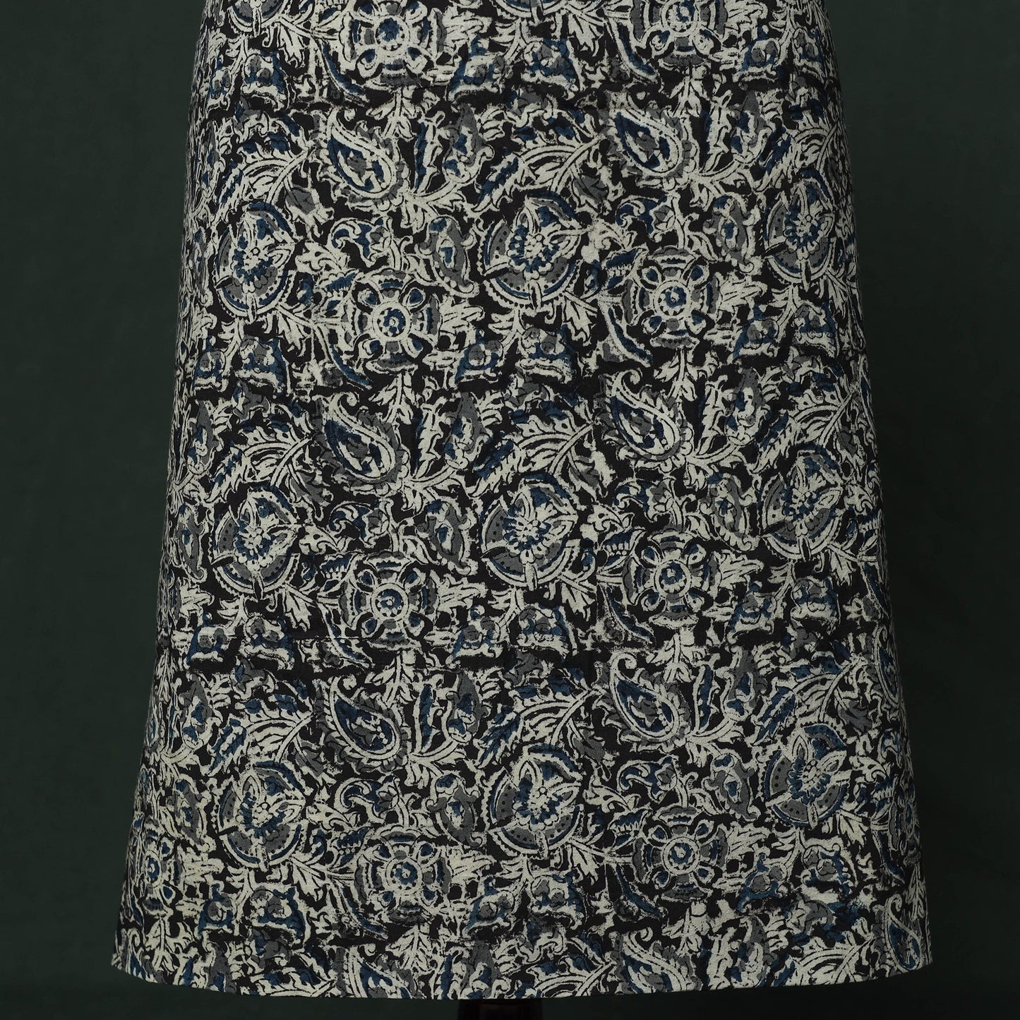 Natural dyed block print cotton pedana kalamkari 2pc