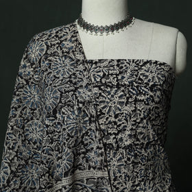 Natural dyed block print cotton pedana kalamkari 2pc