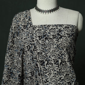 Natural dyed block print cotton pedana kalamkari 2pc