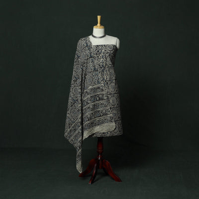 Natural dyed block print cotton pedana kalamkari 2pc