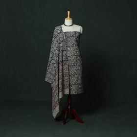 Natural dyed block print cotton pedana kalamkari 2pc