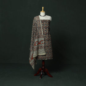 Natural dyed block print cotton pedana kalamkari 2pc