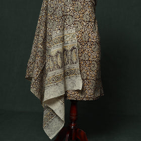 Natural dyed block print cotton pedana kalamkari 2pc
