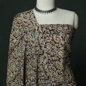 Natural dyed block print cotton pedana kalamkari 2pc