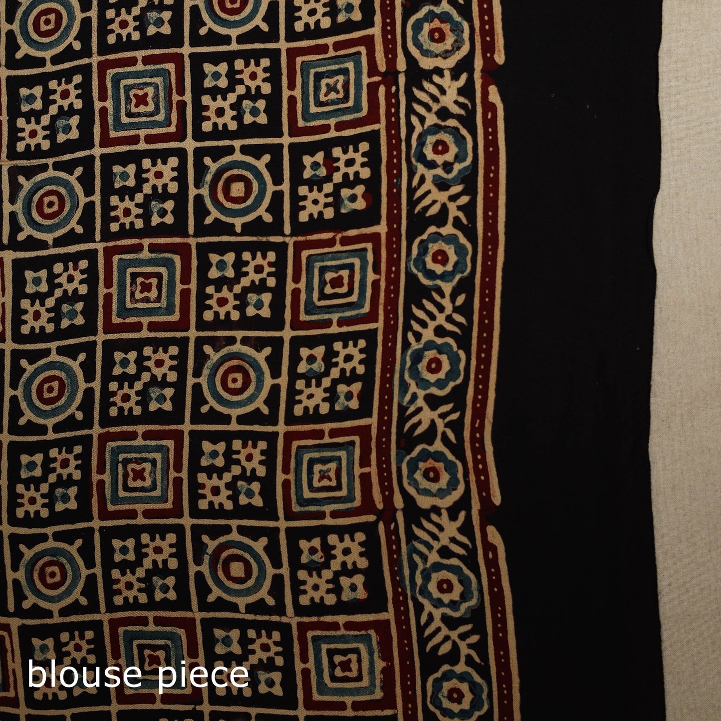 Black - natural dyed modal silk saree 11 - handcrafted