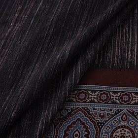 Natural dyed brush design cotton fabric 12 - handcrafted