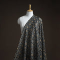 Natural dyed chanderi silk kutch hand block ajrakh print