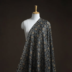 Natural dyed chanderi silk kutch hand block ajrakh print