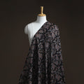 Natural dyed chanderi silk kutch hand block ajrakh print