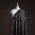 Natural dyed chanderi silk kutch hand block ajrakh print