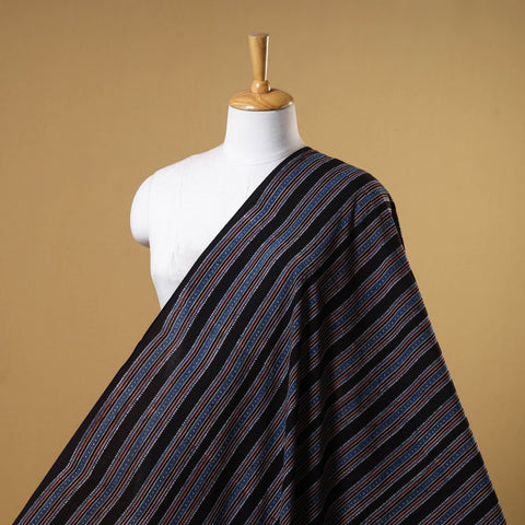 Black - natural dyed cotton fabric 16 - handcrafted