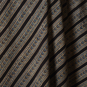 Black - natural dyed cotton fabric 35 - handcrafted