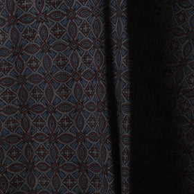Black - natural dyed cotton fabric 73 - handcrafted