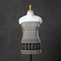  Black Natural Dyed Cotton Bagh Print Kurta Material
