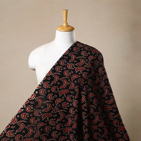  Black Natural Dyed Cotton Bindaas Block Print Fabric