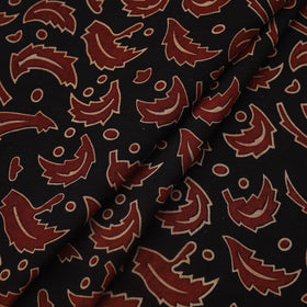  Black Natural Dyed Cotton Bindaas Block Print Fabric