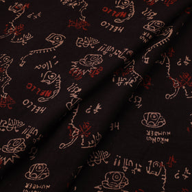 Natural dyed cotton bindaas hand fabric 01 - handcrafted