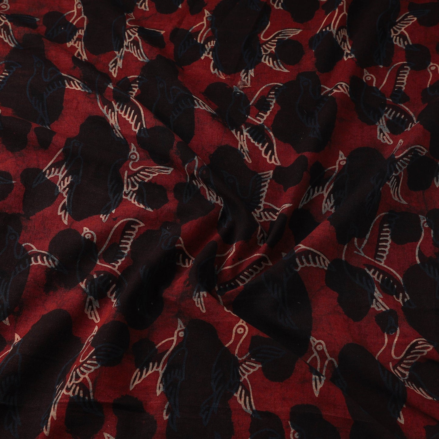 Natural dyed cotton bindaas hand fabric 08 - handcrafted