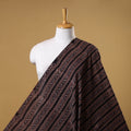 Black - natural dyed cotton fabric 07 - handcrafted