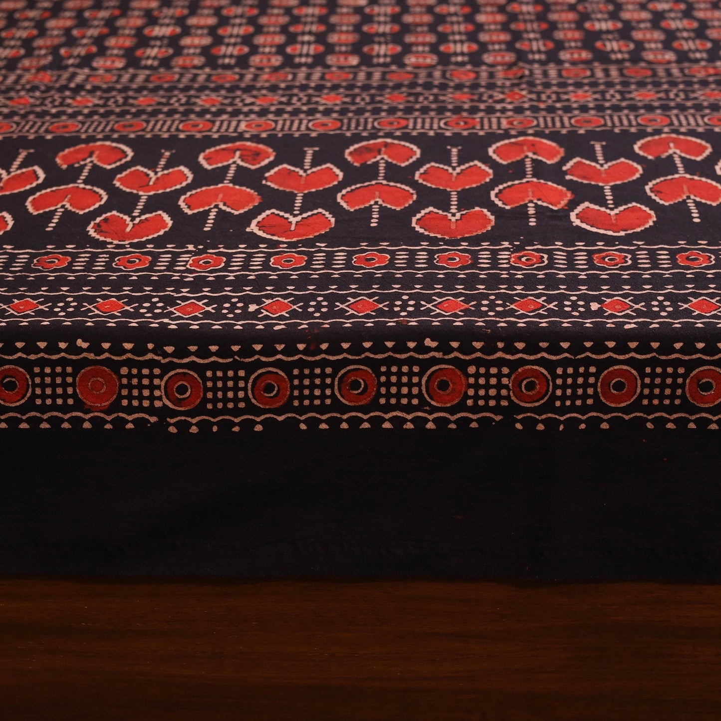 Black - natural dyed cotton double bed sheet set 02