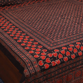 Black - natural dyed cotton double bed sheet set 02