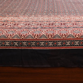 Black - natural dyed cotton double bed sheet set 04