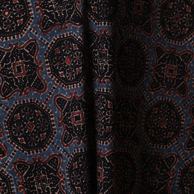 Black - natural dyed cotton fabric 05 - handcrafted