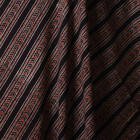 Black - natural dyed cotton fabric 10 - handcrafted